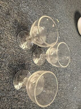 Clear Glass Dessert Coupe - Set of 3